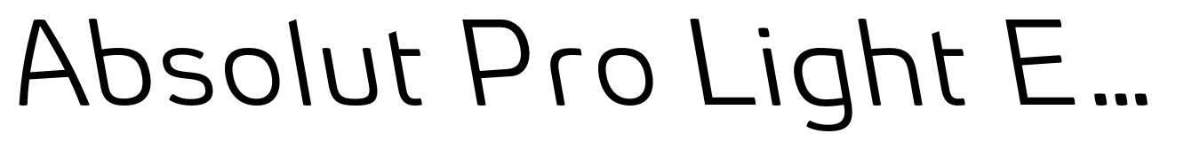Absolut Pro Light Expanded Backslanted Italic